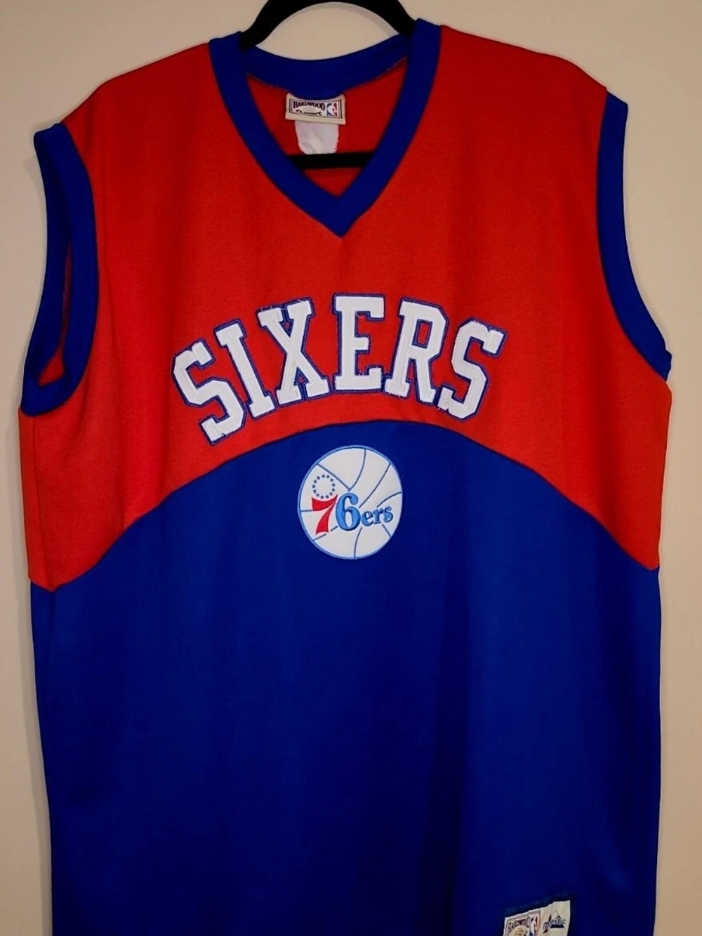 Vintage NBA Philadelphia 76ers Majestic Hardwood Classics Jersey Men XL